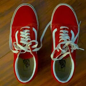 Vans Old Skool Lows FireTruck Red